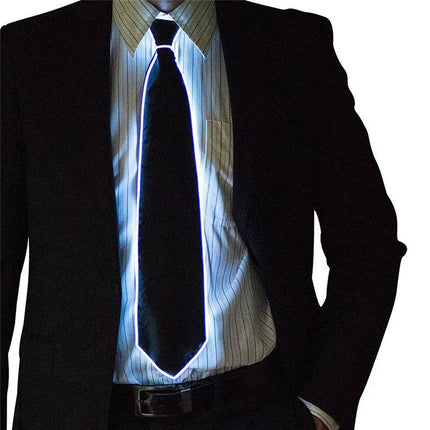 Men El Wire Neon Neckties Luminous LED Party Essentials - LED Party Light - LEDP - Mad Fly Essentials