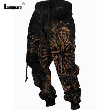 Men Elastic Gothic Skull Pocket Pants - Pants - Ladiguard - Mad Fly Essentials