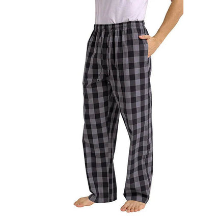 Men Elastic Plaid Sleep Pajama Pants - Pants - Sleep Essentials - Mad Fly Essentials