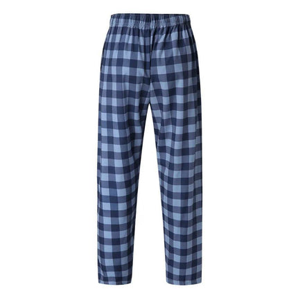 Men Elastic Plaid Sleep Pajama Pants - Pants - Sleep Essentials - Mad Fly Essentials
