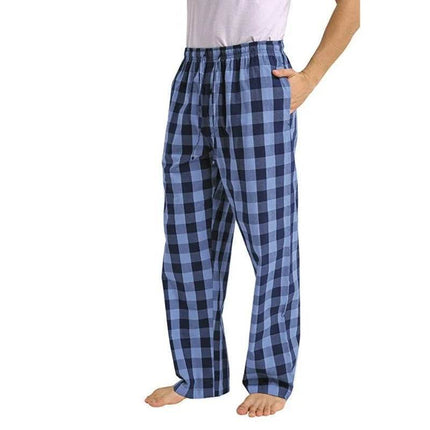 Men Elastic Plaid Sleep Pajama Pants - Pants - Sleep Essentials - Mad Fly Essentials