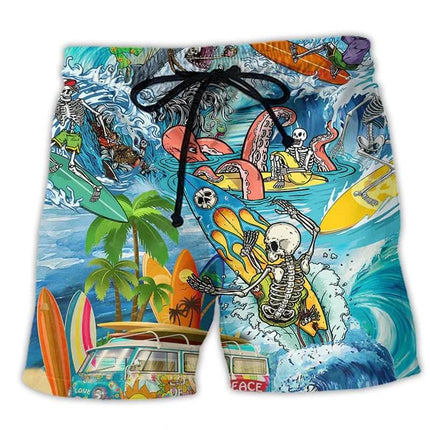 Men Elastic Quick Dry 3D Mural Boardshorts - Boardshorts - Beach Fellow - Mad Fly Essentials