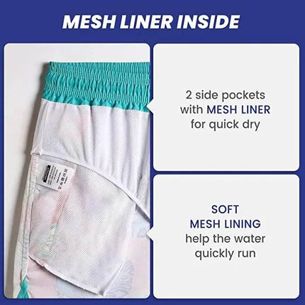 Men Elastic Quick Dry 3D Mural Boardshorts - Boardshorts - Beach Fellow - Mad Fly Essentials