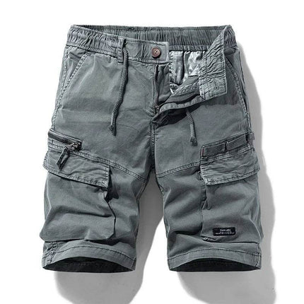 Men Elastic Summer Bermuda Camo Cargo Shorts - Cargo Shorts - Lzlltt - Mad Fly Essentials