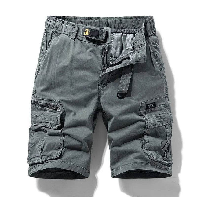 Men Elastic Summer Bermuda Camo Cargo Shorts - Cargo Shorts - Lzlltt - Mad Fly Essentials