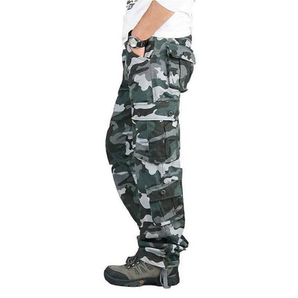 Men Elastic Tactical Camouflage Cargo Pants - Cargo Pants - ICPANS - Mad Fly Essentials