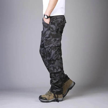 Men Elastic Tactical Camouflage Cargo Pants - Cargo Pants - ICPANS - Mad Fly Essentials