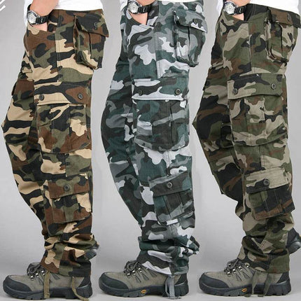 Men Elastic Tactical Camouflage Cargo Pants - Cargo Pants - ICPANS - Mad Fly Essentials