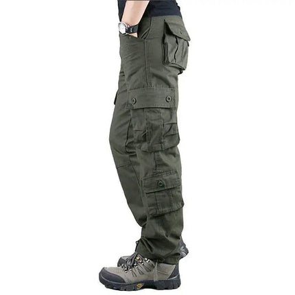 Men Elastic Tactical Camouflage Cargo Pants - Mad Fly Essentials