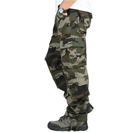 Men Elastic Tactical Camouflage Cargo Pants - Cargo Pants - ICPANS - Mad Fly Essentials