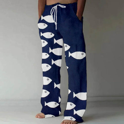 Men European 3D Animal Straight Pants - Pants - Sam Charleston - Mad Fly Essentials