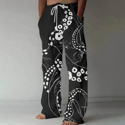 Men European 3D Animal Straight Pants - Pants - Sam Charleston - Mad Fly Essentials