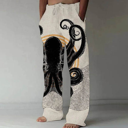 Men European 3D Animal Straight Pants - Pants - Sam Charleston - Mad Fly Essentials