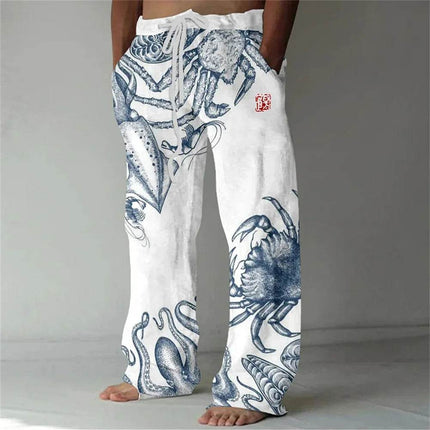 Men European 3D Animal Straight Pants - Pants - Sam Charleston - Mad Fly Essentials