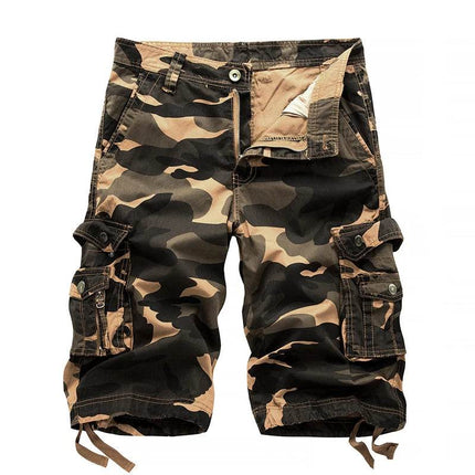 Camo Summer Casual Men Cargo Shorts - Mad Fly Essentials