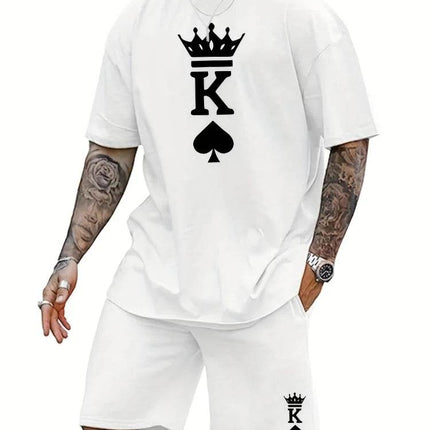 Men Fashion King Crown Spade Sets Tracksuit - Tracksuit - BKLD - Mad Fly Essentials