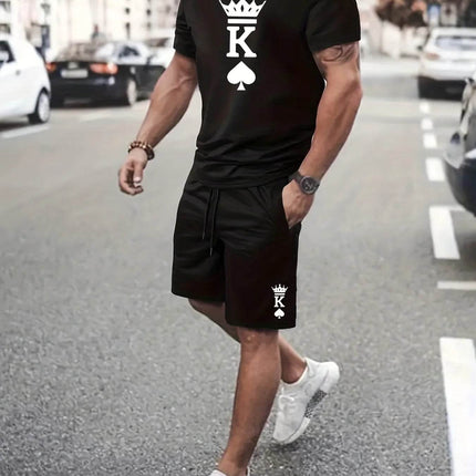 Men Fashion King Crown Spade Sets Tracksuit - Tracksuit - BKLD - Mad Fly Essentials