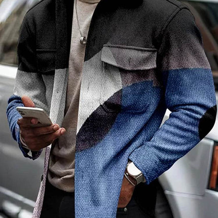 Men Fashion Long Gradient Brown Jacket - Jacket - TrendSetter - Mad Fly Essentials