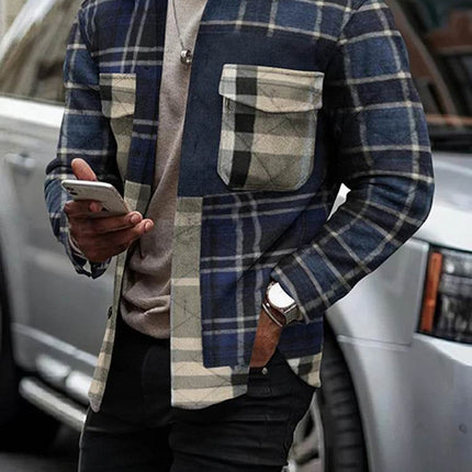 Men Fashion Long Gradient Brown Jacket - Jacket - TrendSetter - Mad Fly Essentials