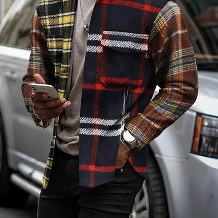 Men Fashion Long Gradient Brown Jacket - Jacket - TrendSetter - Mad Fly Essentials