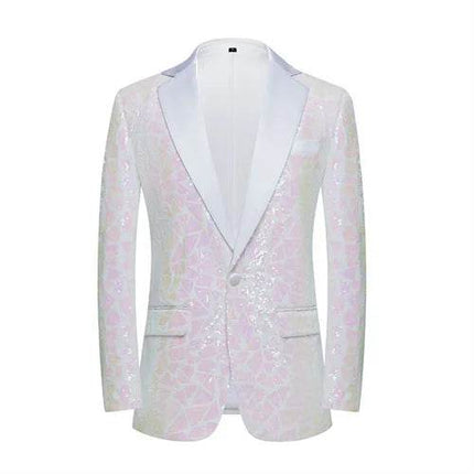 Men Fashion Sequin Party Wedding Blazer - Blazer - Parklees - Mad Fly Essentials