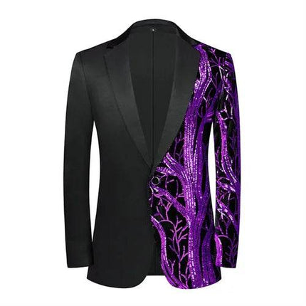 Men Fashion Sequin Party Wedding Blazer - Blazer - Parklees - Mad Fly Essentials