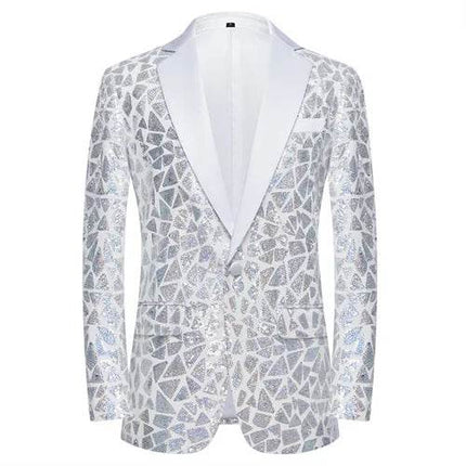 Men Fashion Sequin Party Wedding Blazer - Blazer - Parklees - Mad Fly Essentials