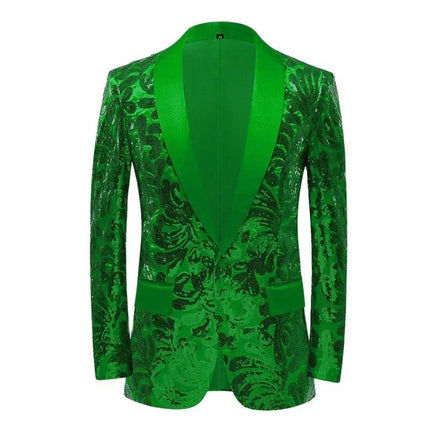 Men Fashion Sequin Party Wedding Blazer - Blazer - Parklees - Mad Fly Essentials