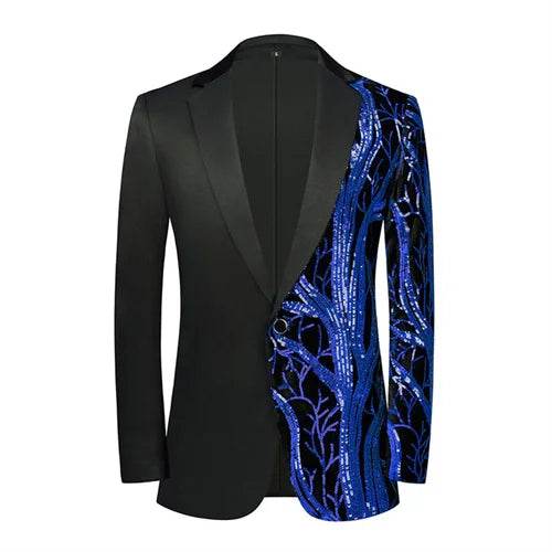 Men Fashion Sequin Party Wedding Blazer - Blazer - Parklees - Mad Fly Essentials