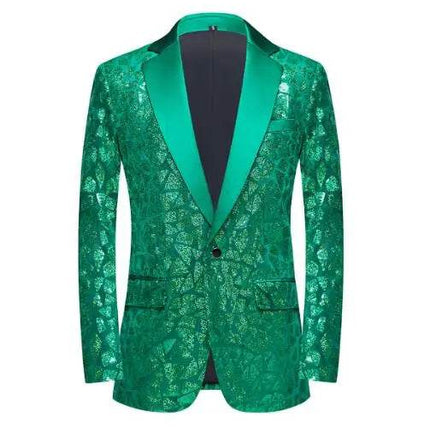 Men Fashion Sequin Party Wedding Blazer - Blazer - Parklees - Mad Fly Essentials
