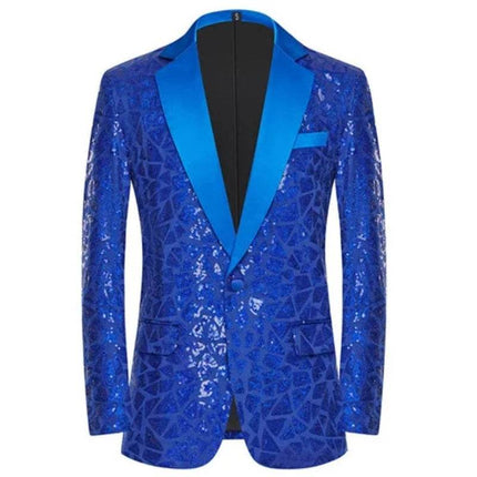 Men Fashion Sequin Party Wedding Blazer - Blazer - Parklees - Mad Fly Essentials