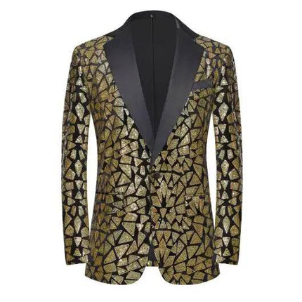 Men Fashion Sequin Party Wedding Blazer - Blazer - Parklees - Mad Fly Essentials