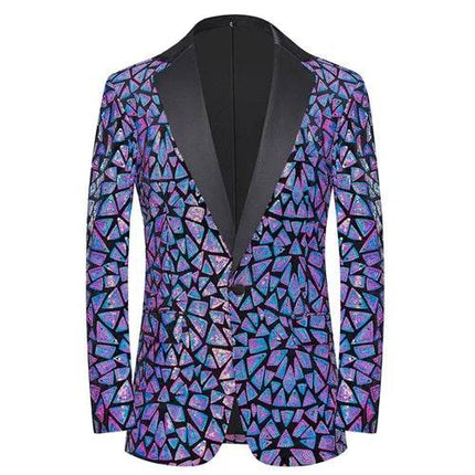 Men Fashion Sequin Party Wedding Blazer - Blazer - Parklees - Mad Fly Essentials