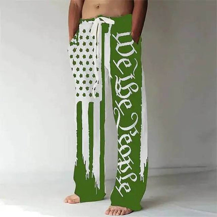 Men Fashion We The People Flag Beach Pants - Pants - Beach Fellow - Mad Fly Essentials