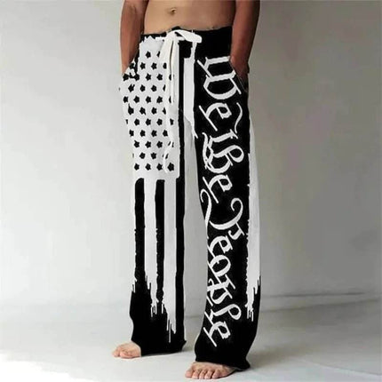 Men Fashion We The People Flag Beach Pants - Pants - Beach Fellow - Mad Fly Essentials