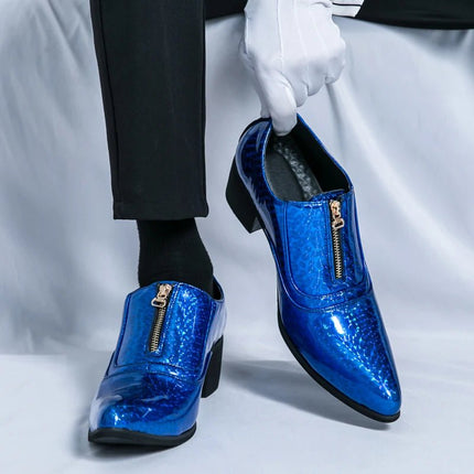 Men Footwear Leather Fashion Sequin Business Casual Shoes - Men Footwear - Oein - Mad Fly Essentials
