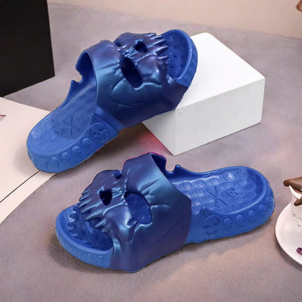 Men Footwear Skull Design Non - Slip Beach Sandals - Men Footwear - PICKSUMMER - Mad Fly Essentials