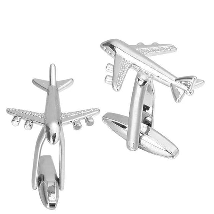 French Shirt Sleeve Aircraft Cufflinks Men Accessories - Men Accessories - MeMolissa - Mad Fly Essentials