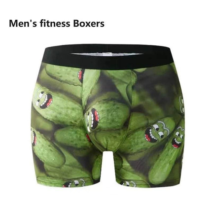 Men Funny 3D Fruity Fitness Boxer Shorts - Shorts - Beach Fellow - Mad Fly Essentials