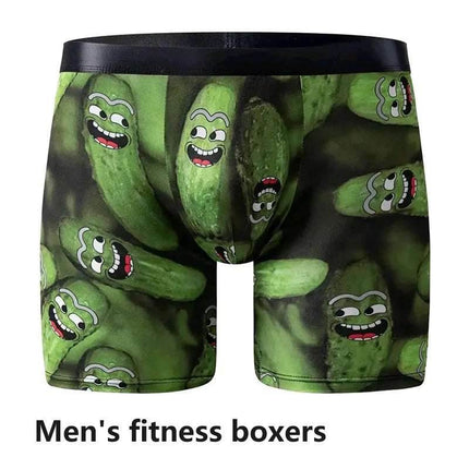 Men Funny 3D Fitness Boxer Shorts - Mad Fly Essentials