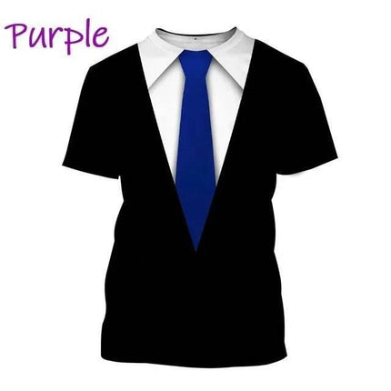 Men Funny 3D Tuxedo Graphic Bow Shirt - Shirt - TrendSetter - Mad Fly Essentials