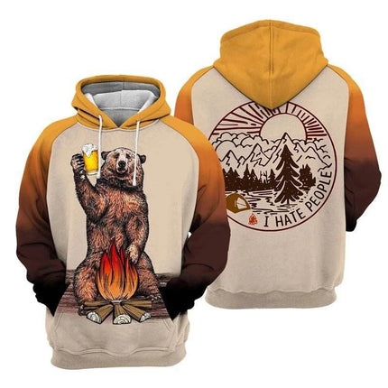 Men Funny Animals 3D Cat Long Hoodies - Hoodies - heatboywade - Mad Fly Essentials