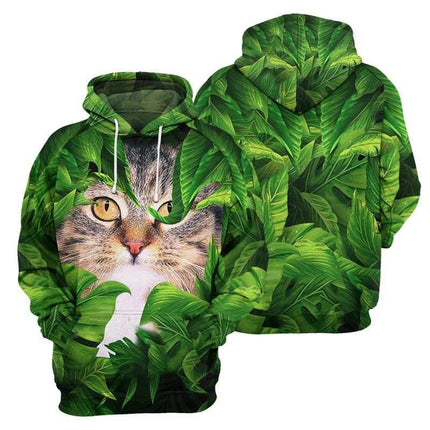Men Funny Animals 3D Cat Long Hoodies - Hoodies - heatboywade - Mad Fly Essentials