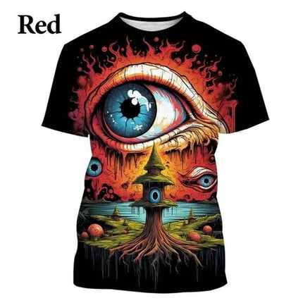 Men Funny Eyes 3D Psychedelic Mushroom Shirt - Shirt - oufisun - Mad Fly Essentials