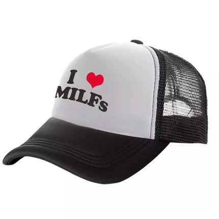 Men Funny I Love MILFS Trucker Caps Hat – Mad Fly Essentials