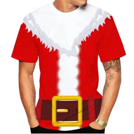 Men Funny Seasonal 3D Muscle Shirt - Shirt - Nifineo - Mad Fly Essentials