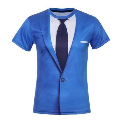 Men Funny Suit Graphic 3D Casual Shirt - Shirt - oufisun - Mad Fly Essentials