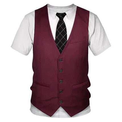 Men Funny Suit Graphic 3D Casual Shirt - Mad Fly Essentials