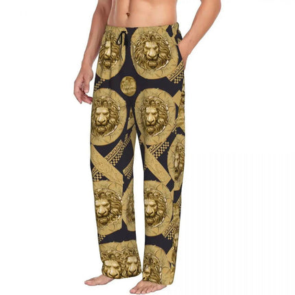 Men Golden Lions Head Smart Casual Pants - Pants - TrendSetter - Mad Fly Essentials