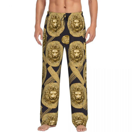 Men Golden Lions Head Smart Casual Pants - Pants - TrendSetter - Mad Fly Essentials